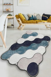 Conceptum Alfombra Circle - Blue (80 x 120 cm)